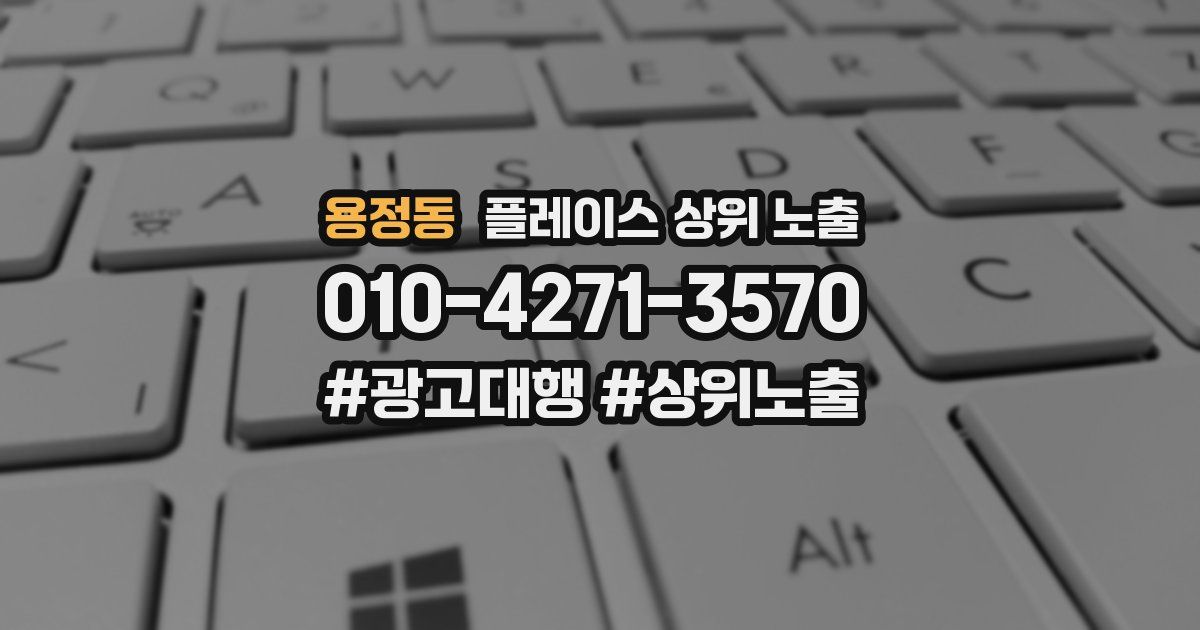 용정동 플레이스 상위 노출