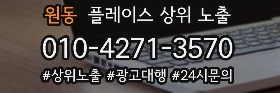 원동 플레이스 상위 노출