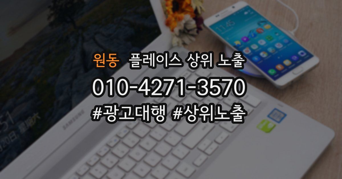 원동 플레이스 상위 노출