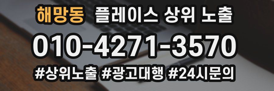 해망동 플레이스 상위 노출