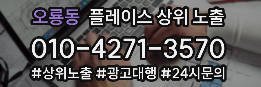 오룡동 플레이스 상위 노출