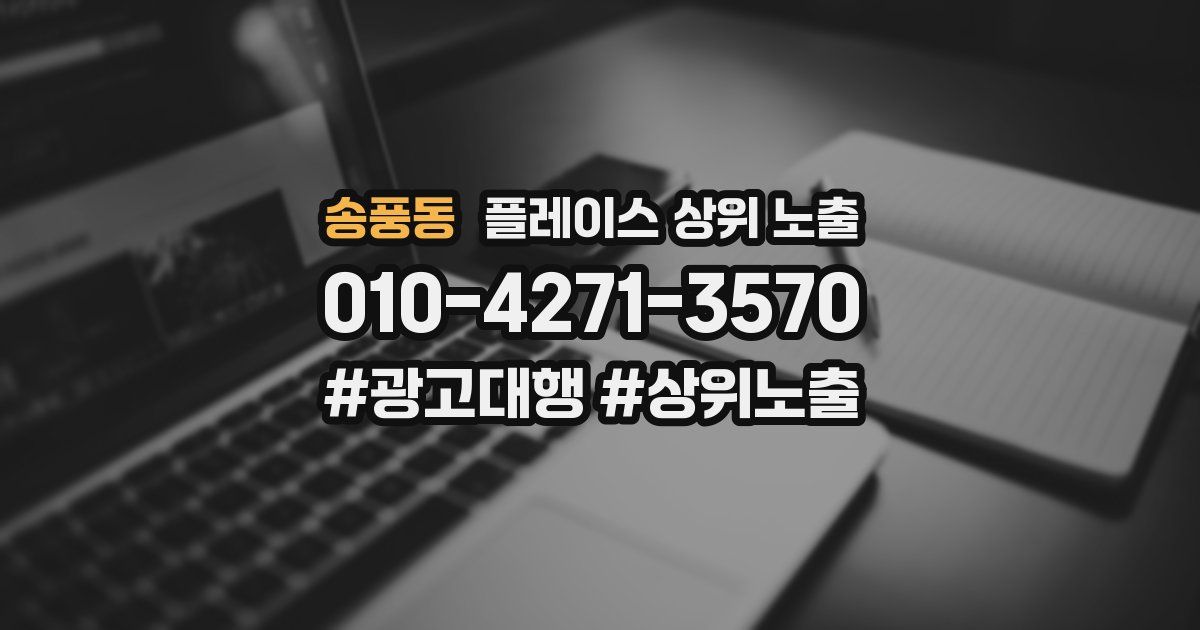 송풍동 플레이스 상위 노출