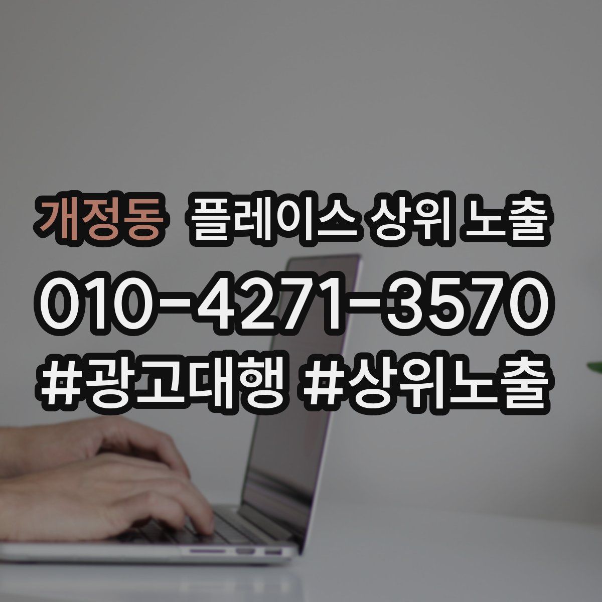 개정동 플레이스 상위 노출