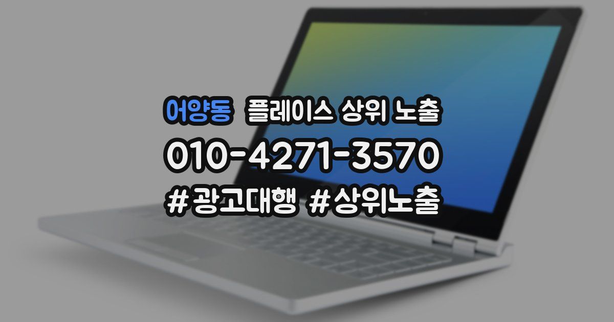 어양동 플레이스 상위 노출