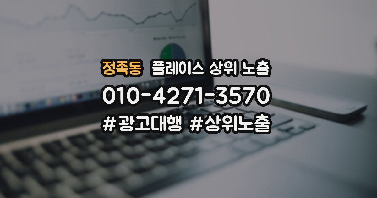 정족동 플레이스 상위 노출