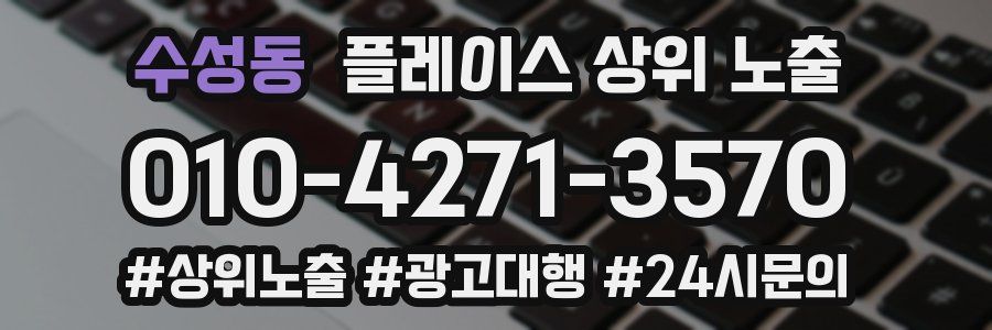 수성동 플레이스 상위 노출