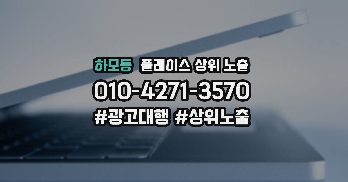 하모동 플레이스 상위 노출