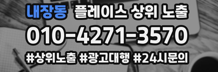 내장동 플레이스 상위 노출