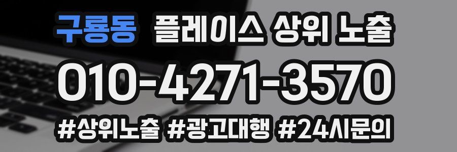 구룡동 플레이스 상위 노출