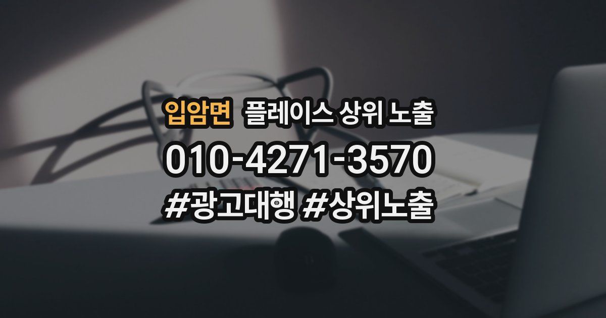 입암면 플레이스 상위 노출