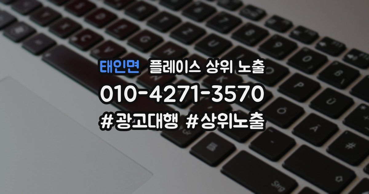 태인면 플레이스 상위 노출