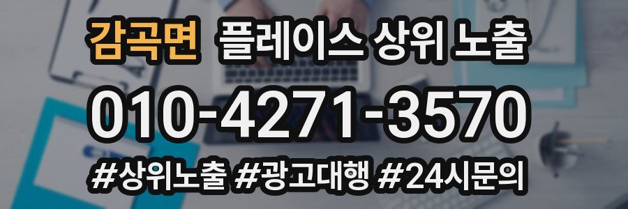 감곡면 플레이스 상위 노출