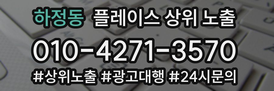하정동 플레이스 상위 노출