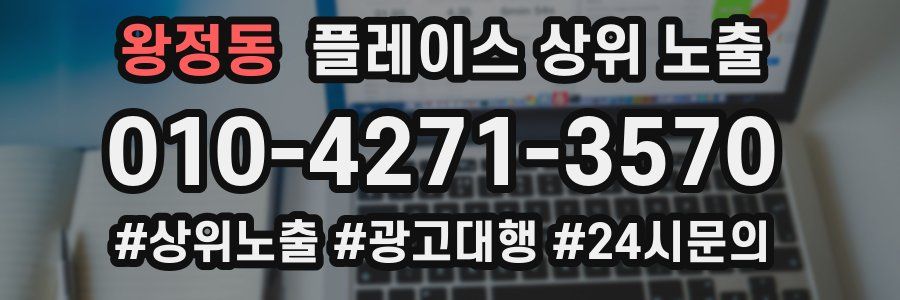 왕정동 플레이스 상위 노출