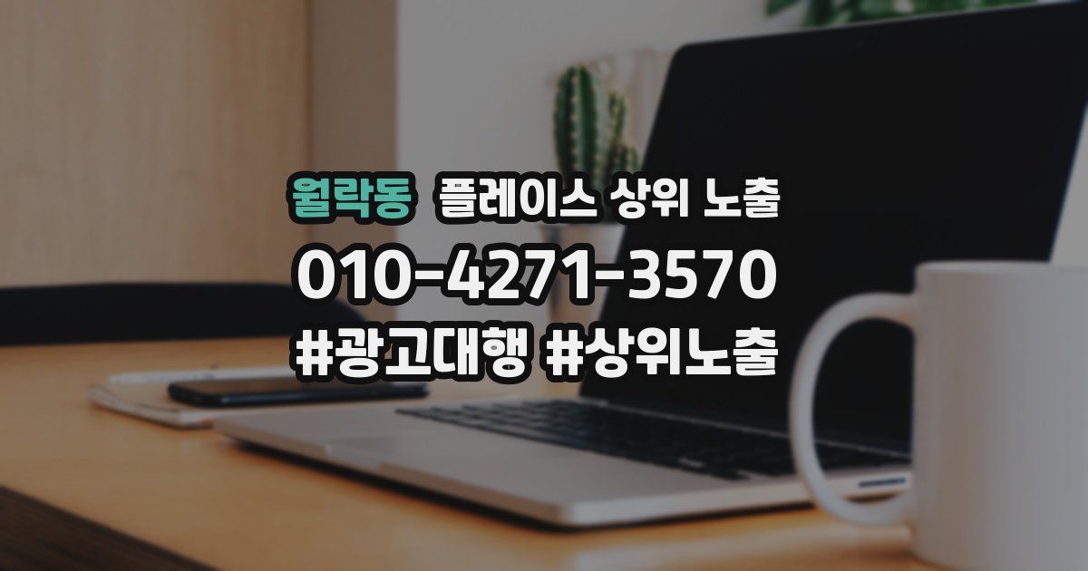 월락동 플레이스 상위 노출