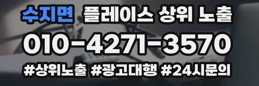 수지면 플레이스 상위 노출