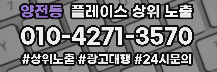 양전동 플레이스 상위 노출