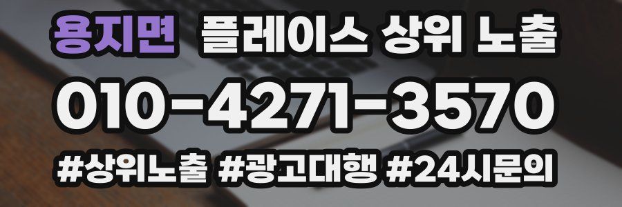 용지면 플레이스 상위 노출