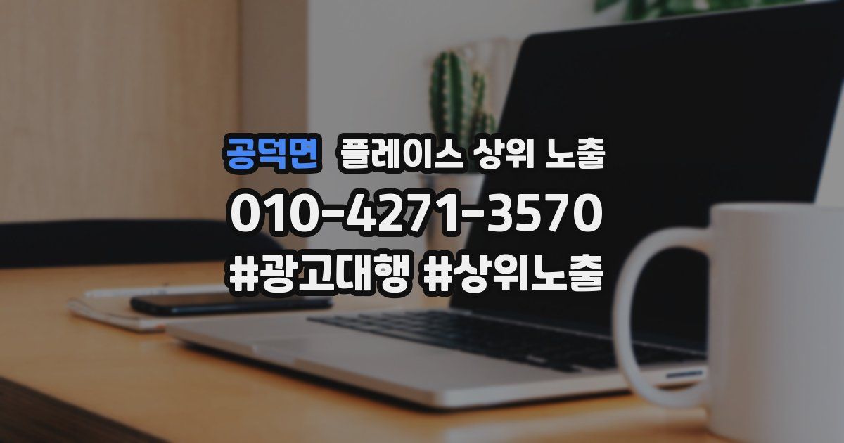 공덕면 플레이스 상위 노출