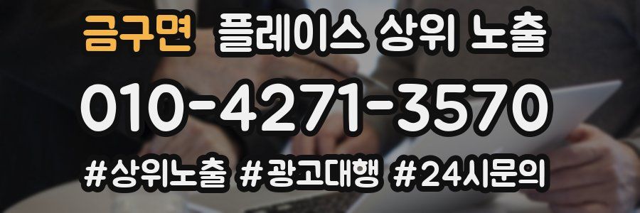 금구면 플레이스 상위 노출