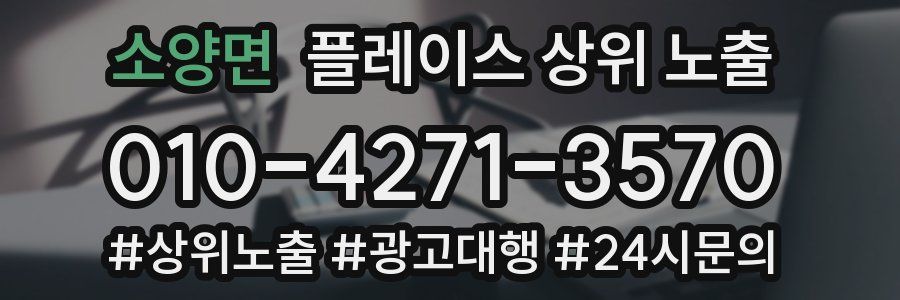 소양면 플레이스 상위 노출