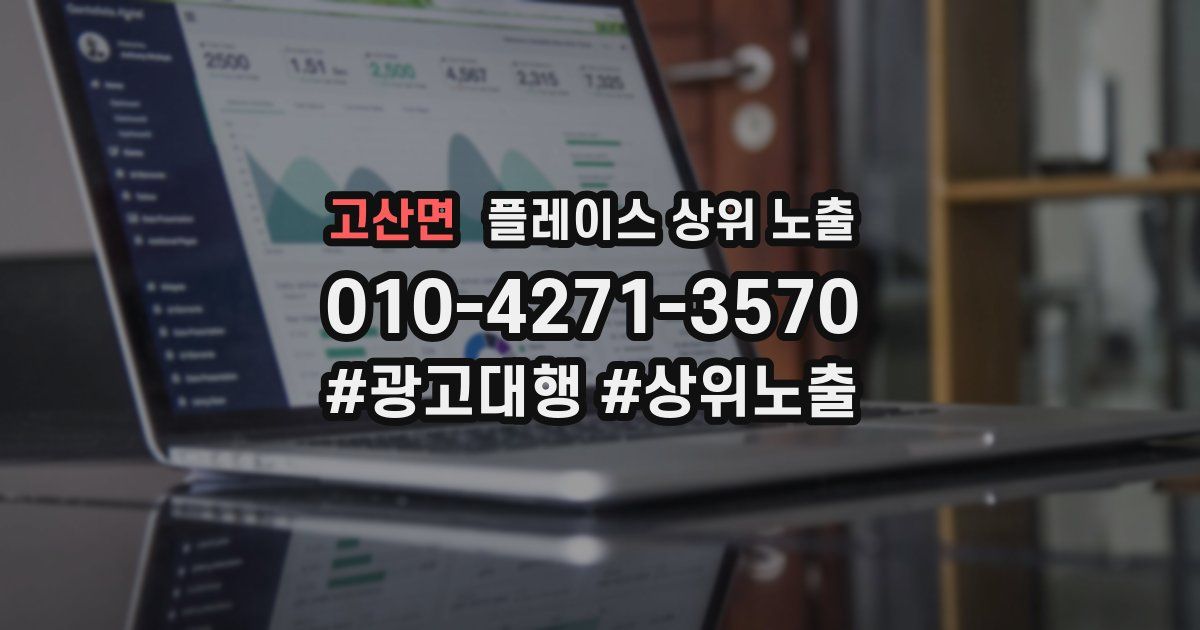 고산면 플레이스 상위 노출