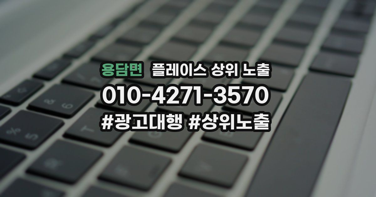 용담면 플레이스 상위 노출