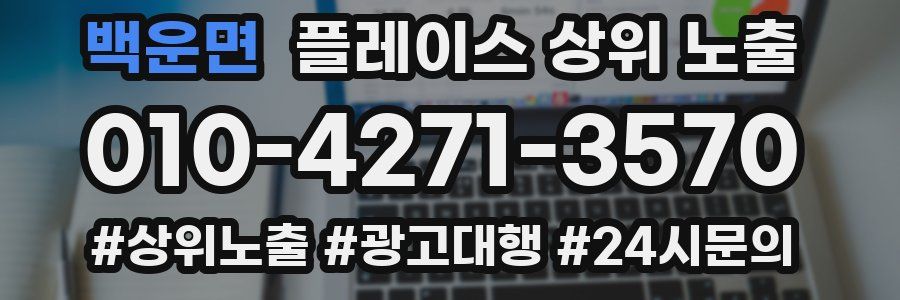 백운면 플레이스 상위 노출