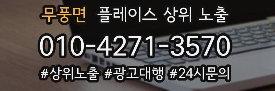 무풍면 플레이스 상위 노출