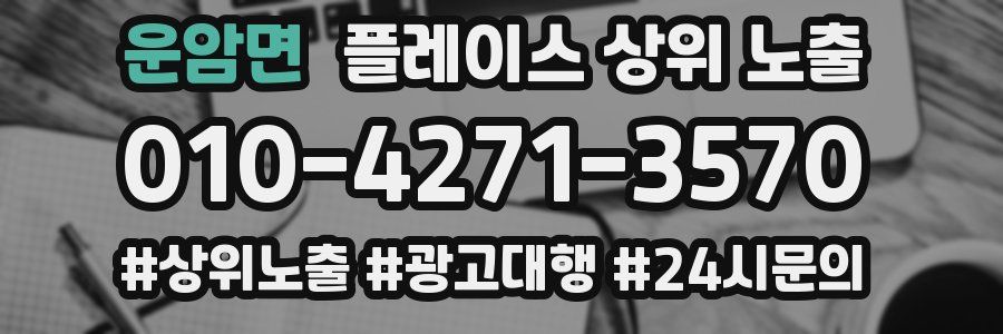 운암면 플레이스 상위 노출