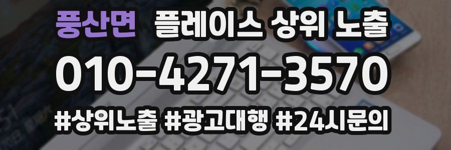 풍산면 플레이스 상위 노출