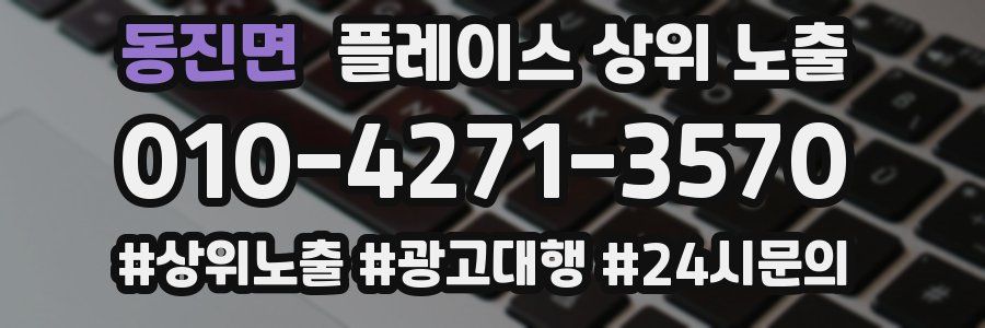 동진면 플레이스 상위 노출