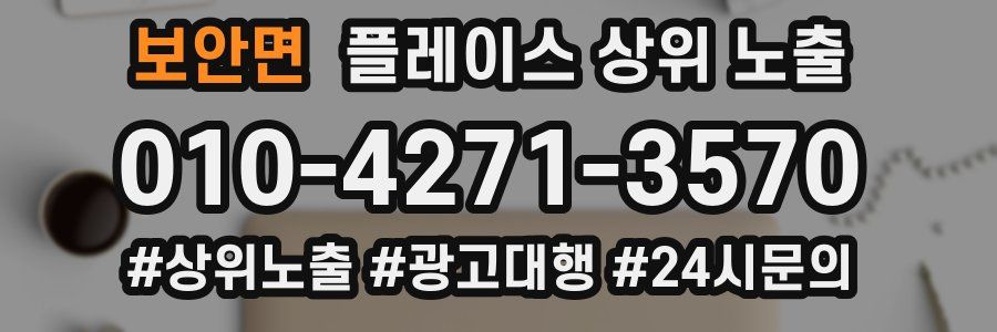 보안면 플레이스 상위 노출
