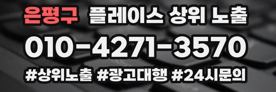 은평구 플레이스 상위 노출