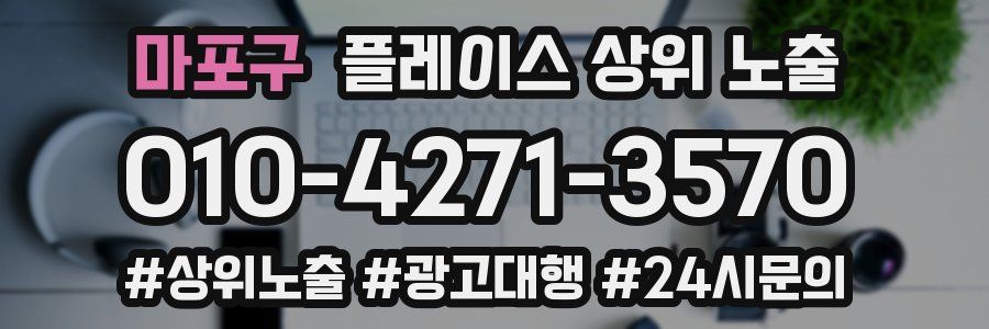 마포구 플레이스 상위 노출