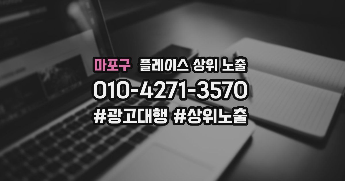 마포구 플레이스 상위 노출