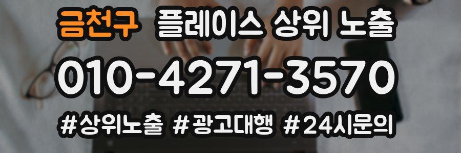 금천구 플레이스 상위 노출