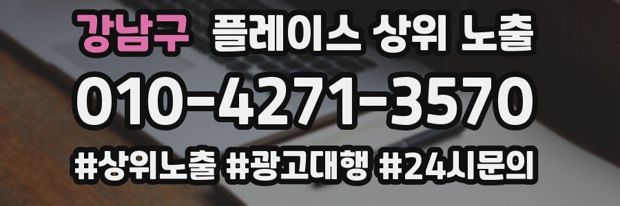 강남구 플레이스 상위 노출