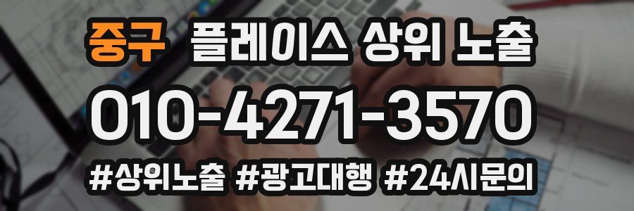 중구 플레이스 상위 노출