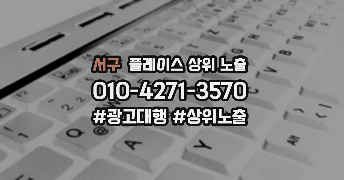 서구 플레이스 상위 노출