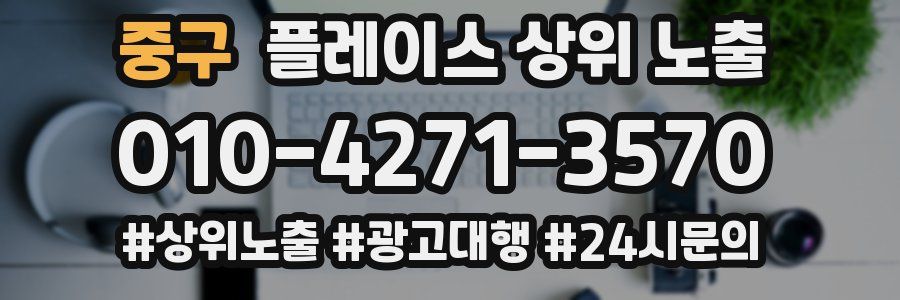 중구 플레이스 상위 노출