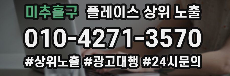 미추홀구 플레이스 상위 노출