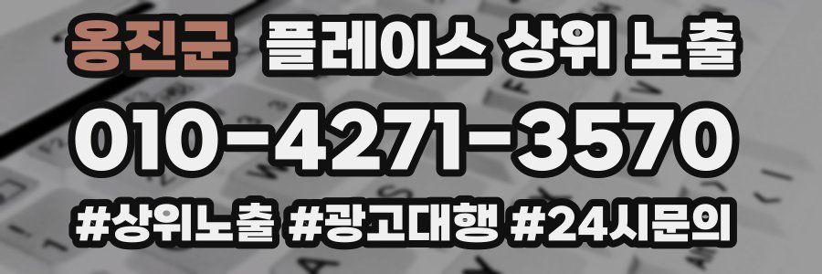 옹진군 플레이스 상위 노출