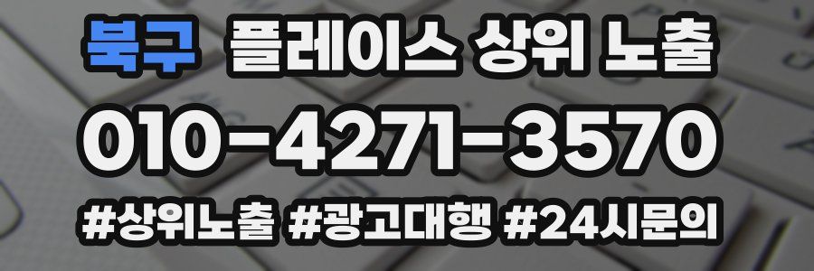 북구 플레이스 상위 노출