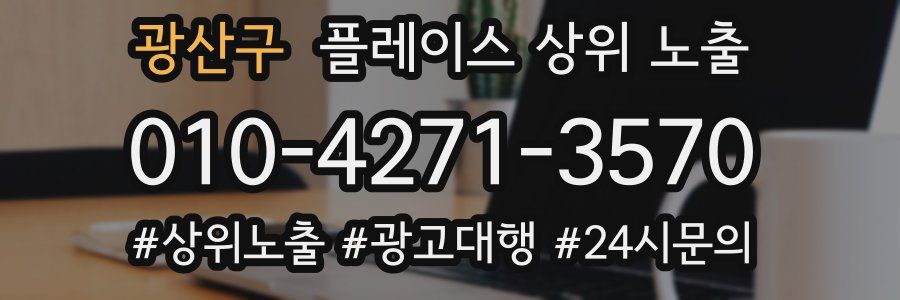 광산구 플레이스 상위 노출