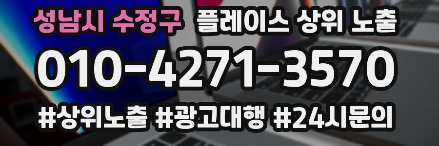 성남시 수정구 플레이스 상위 노출