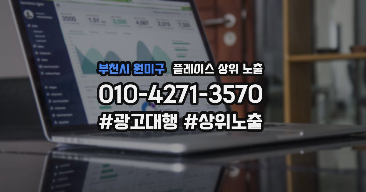부천시 원미구 플레이스 상위 노출