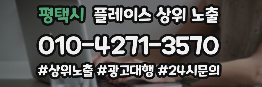 평택시 플레이스 상위 노출