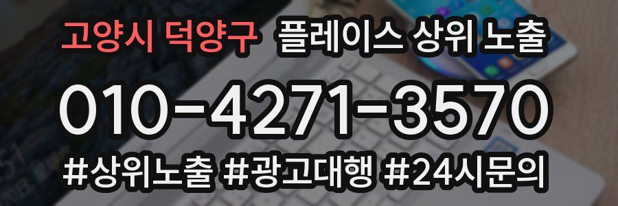 고양시 덕양구 플레이스 상위 노출