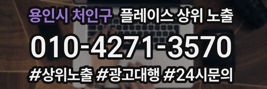 용인시 처인구 플레이스 상위 노출